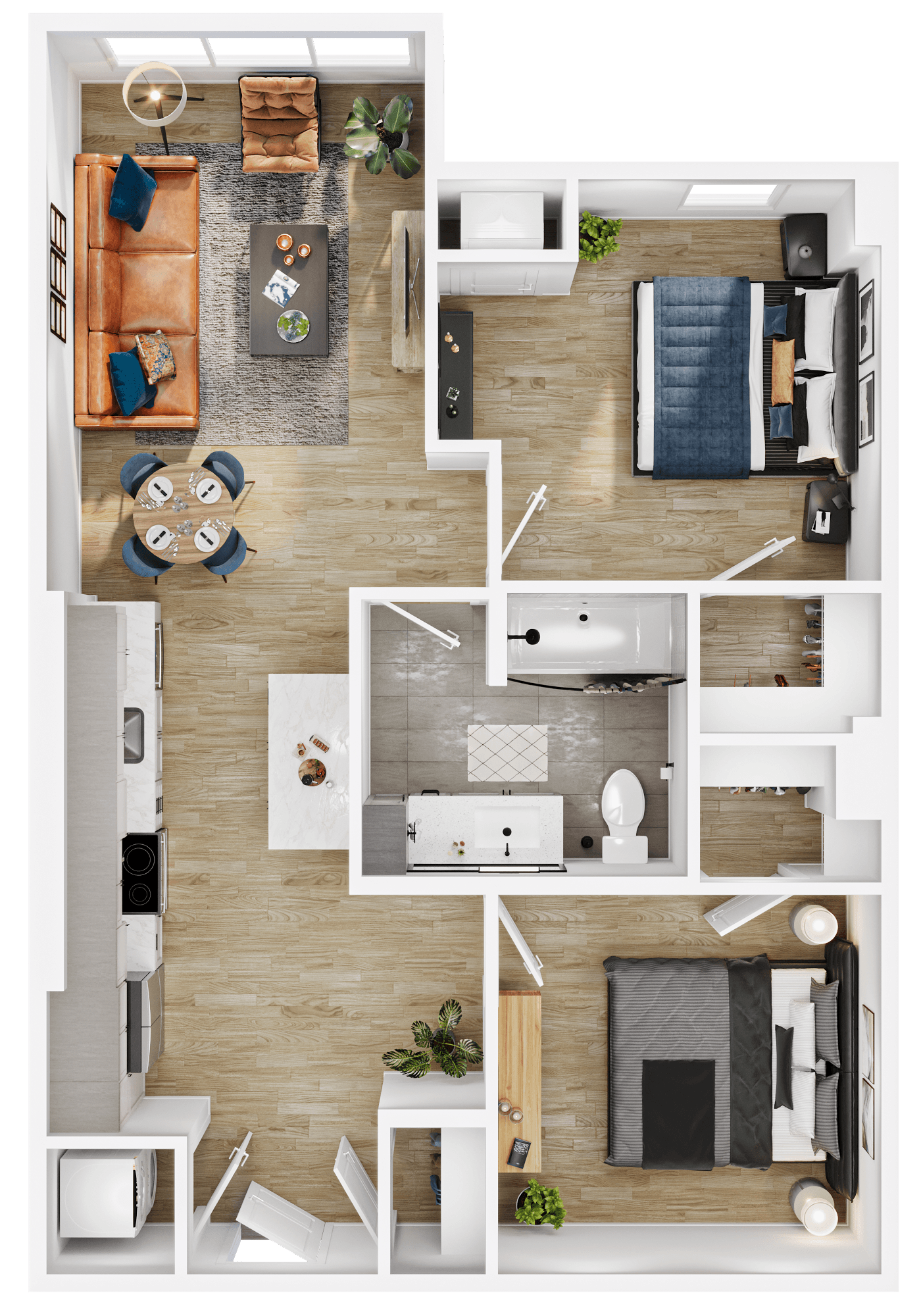 Floor plan layout diagram for B3